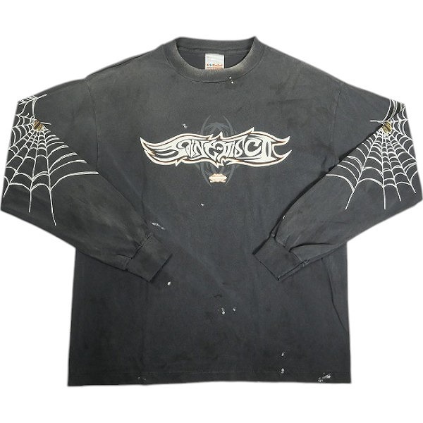 SAINT MICHAEL セント マイケル × TEFLON DISCO 25SS ML_LS TEE/INSANITY / BLK ロンT 黒 Size 【XL】 【新古品・未使用品】 20816300拍卖