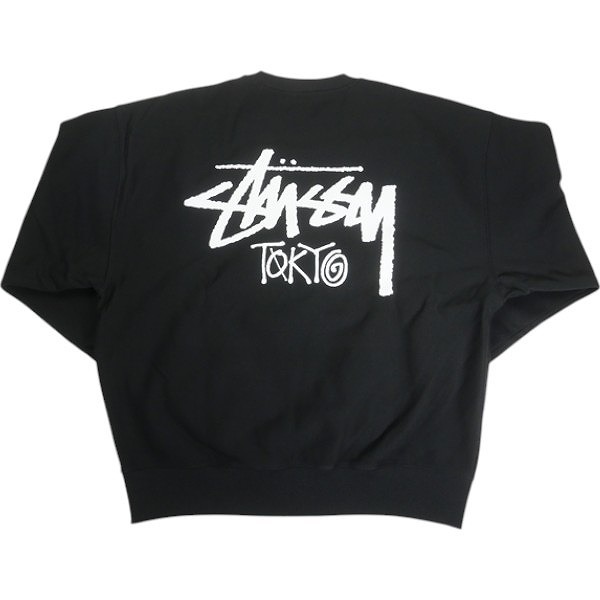 STUSSY ステューシー 25SS STOCK TOKYO CREW BLACK 東京限定クルーネックスウェット 黒 Size 【L】 【新古品・未使用品】 20815368拍卖