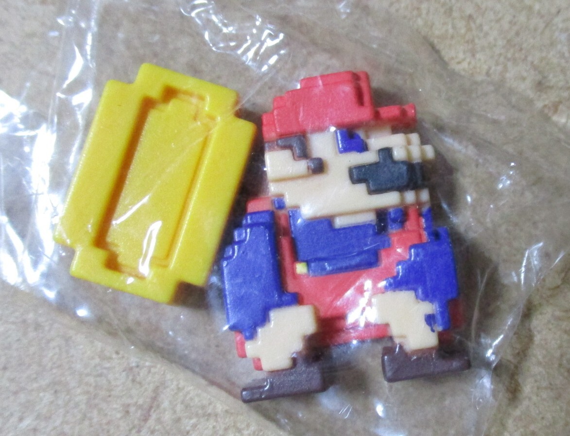 ★ スーパーマリオブラザーズ マグネットフィギュア しゃがむマリオ ★ ニンテンドー ドット 磁石 ステージフィギュア用拍卖