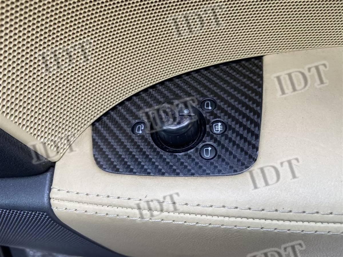 IDT アウディ TT 8J 内装 カスタム インテリアシート パワーウインドウ ドアミラーダイヤル シート ステッカー ブラックカーボン拍卖