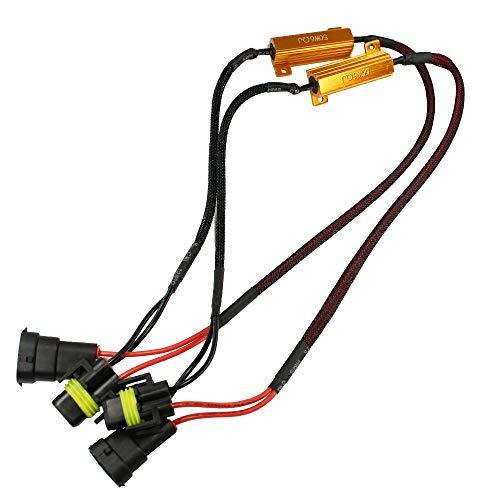 入荷人気商品 点滅デコーダー ワーニングキャンセラー 抵抗6Ω50W H8 H11 LEDフォグ警告灯ハイフラ防止2個 エラー解除 BMW ベンツ アウディ拍卖