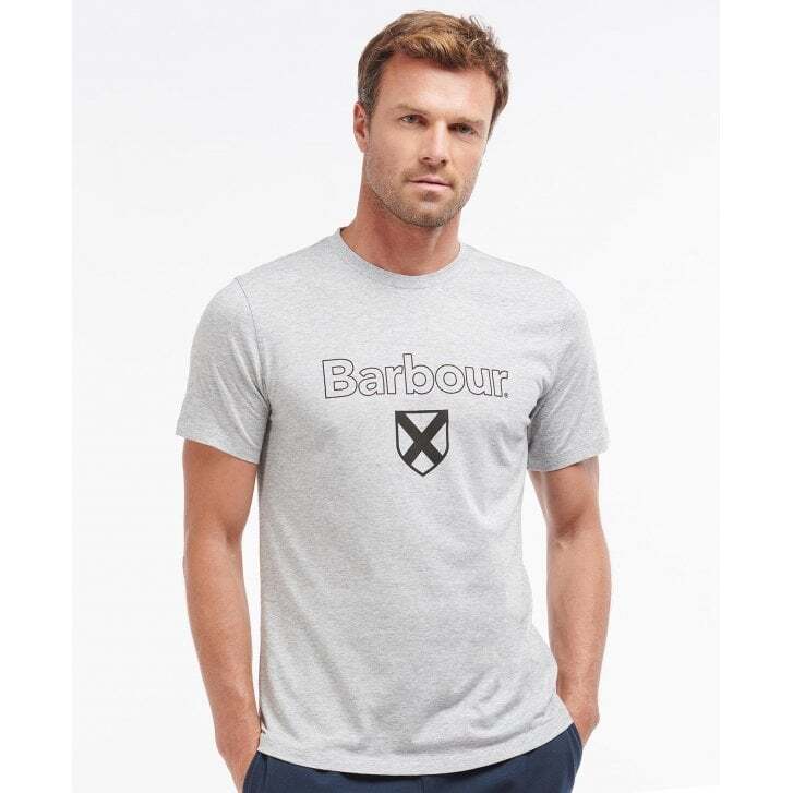 バブアー Barbour Cameron Logo T-shirt Grey UKM★即決★ 拍卖