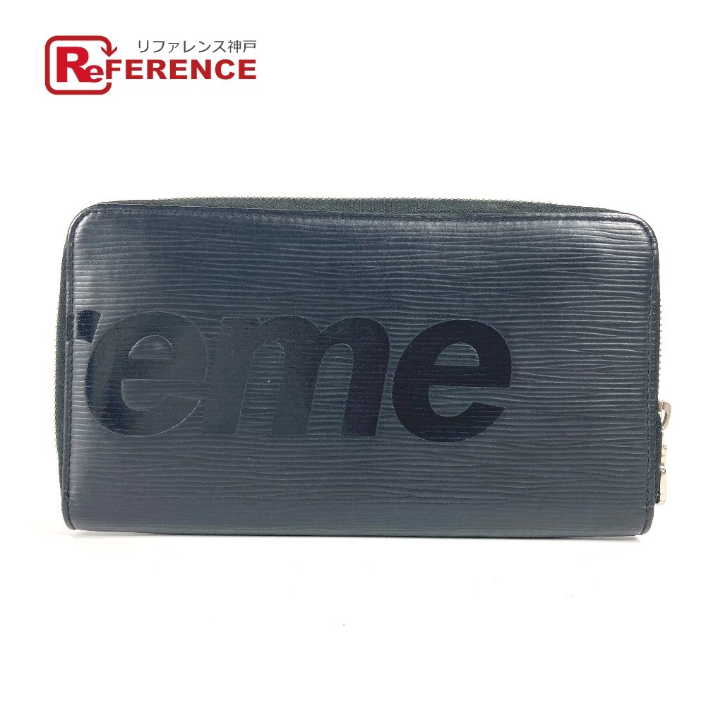 LOUIS VUITTON ルイヴィトン M67723 ジッピー・オーガナイザー Louis vuitton×SUPREME エピ シュプリーム 長財布 ノワール【中古】拍卖