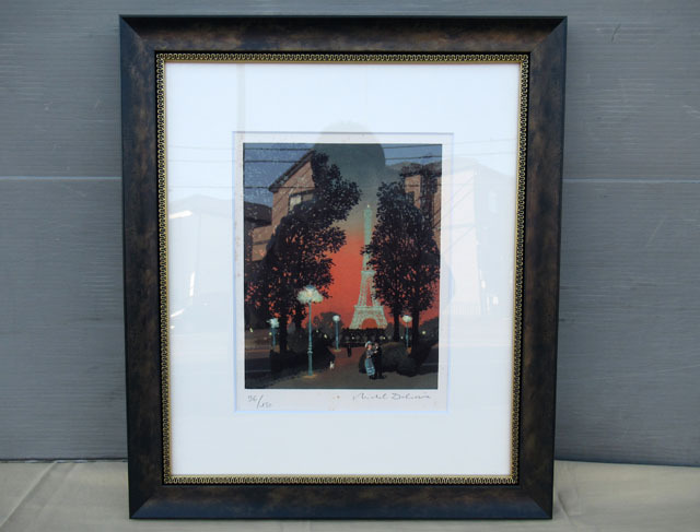 即決■真作 ミッシェル ドラクロワ リトグラフ 直筆サイン 恋人たちの一日■さ-99拍卖