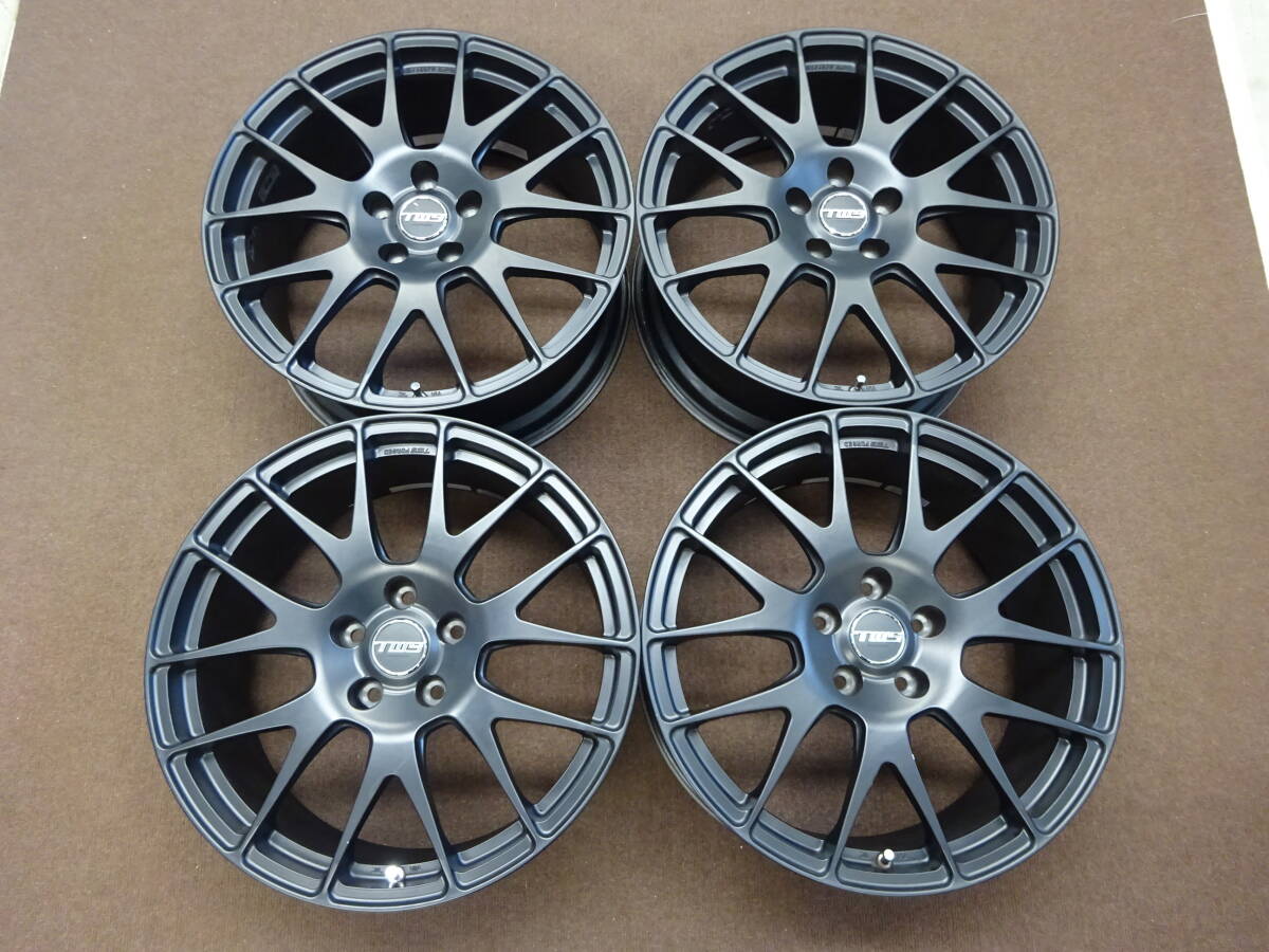 A-86 TWS FORGET (黒) 18×8J ET45 PCD112 5H 4本 比較的 程度良好 軽量・鍛造 VW フォルクスワーゲン Audi アウディ 等に是非 !拍卖