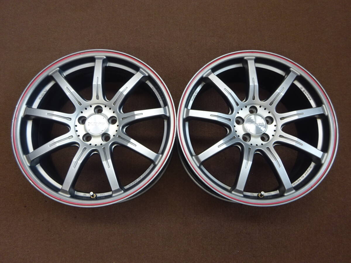 A-71 RAYS G-Games ★18×7.5J ET48 PCD100 5H 2本★ レイズ 軽量 人気商品 Racing sports car 等に是非 !拍卖