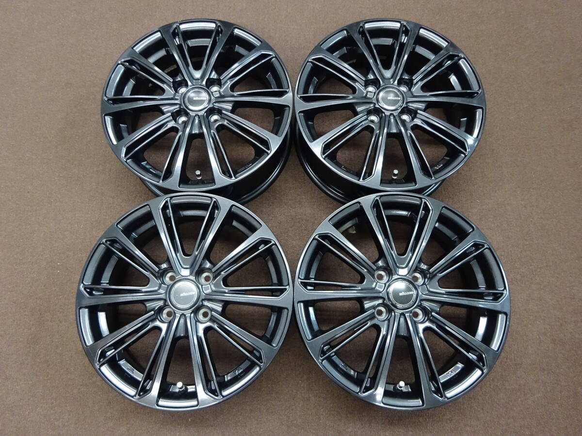 A-54 10本 スポーク 15×5.5J ET42 PCD100 4H 4本 比較的 程度良好 人気のデザイン カスタム 軽自動車 コンパクトカー 等に是非!拍卖