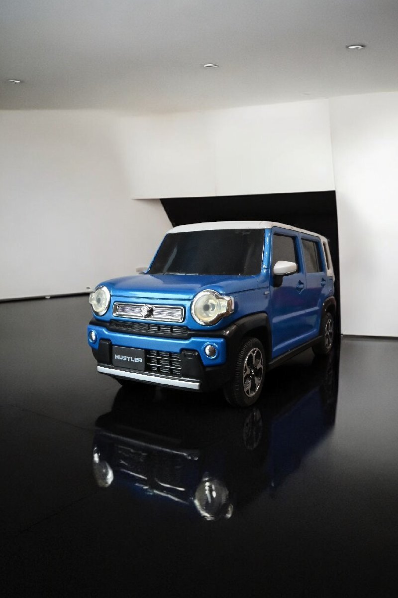 ○1/18 スズキ 2代目19.5cmハスラー カラーサンプル 青白非売品 ディーラー特注品 古道具のgplus広島2503k拍卖