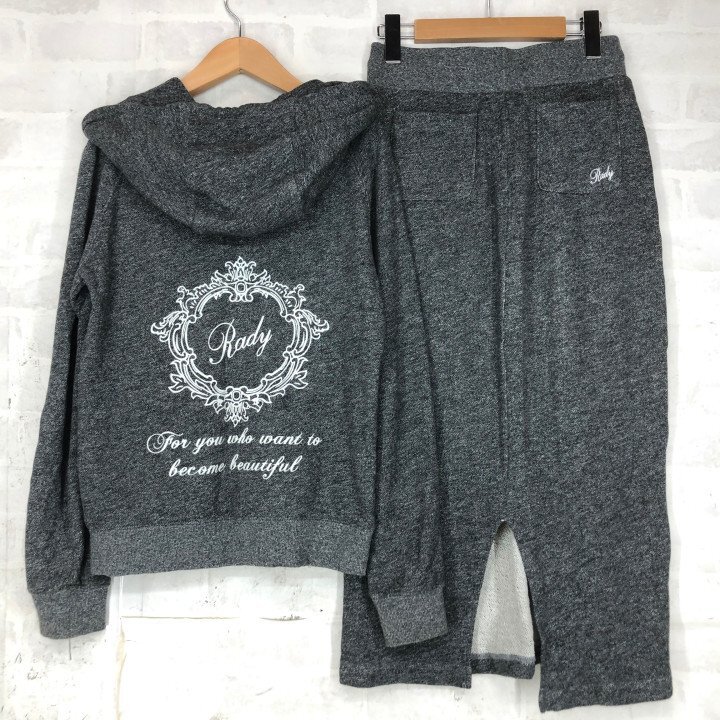 Rady レディ スウェット セットアップ パーカー ロングスカート SIZE: FREE グレー LU632025032115拍卖