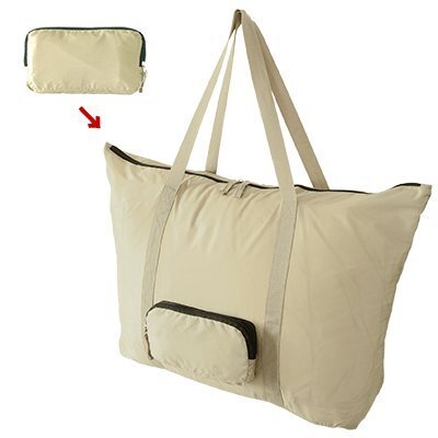 新品<値下げ>折畳ボストンバッグ42L旅行に便利/ベージュ●拍卖