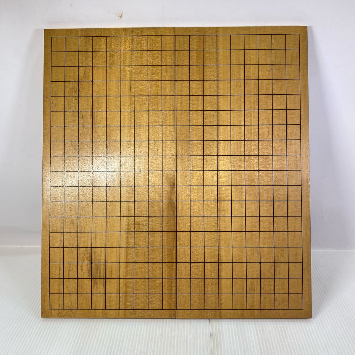 木製 碁盤 二つ折り 折りたたみ式 卓上 囲碁 ボードゲーム拍卖