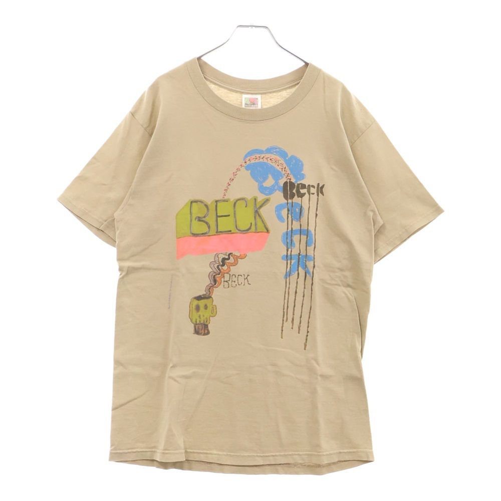 VINTAGE ヴィンテージ 00s BECK ベック フロントプリント Tシャツ 半袖カットソー カーキ拍卖