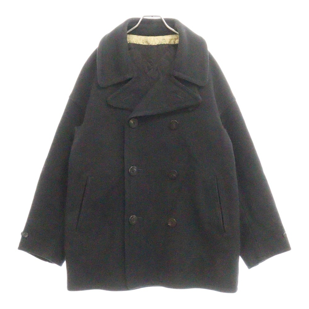 VISVIM ヴィスヴィム LIEUTENANT P.COAT オリジナルアンカー刻印水牛ボタン コート ブラック 0123205013019拍卖