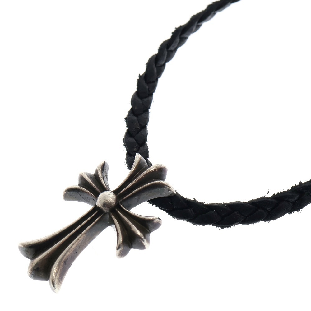 CHROME HEARTS クロムハーツ CH CRS SMLスモールCHクロス BC ボロチップブレイド ネックレス シルバー BCA220拍卖