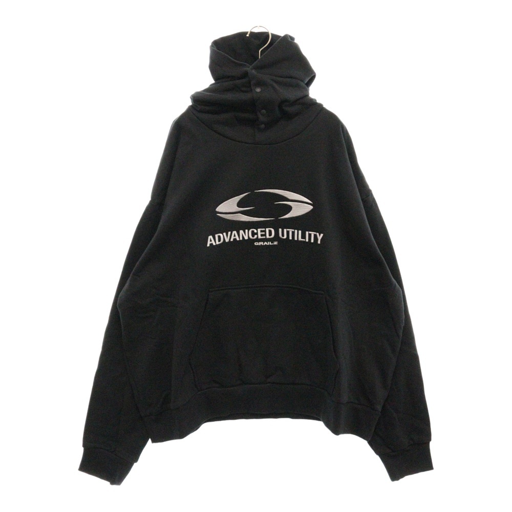 GRAILZ グレイルズ 23SS OVAL LOGO HOODIE オーバルロゴプルオーバーフーディーパーカー GR23SSMH01 ブラック拍卖