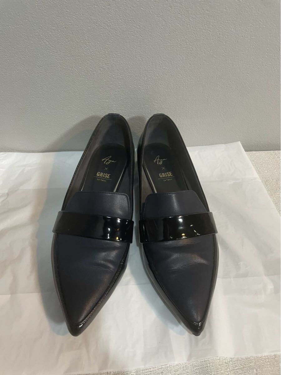 GRISEグリーズパンプス黒系24cmレディース拍卖