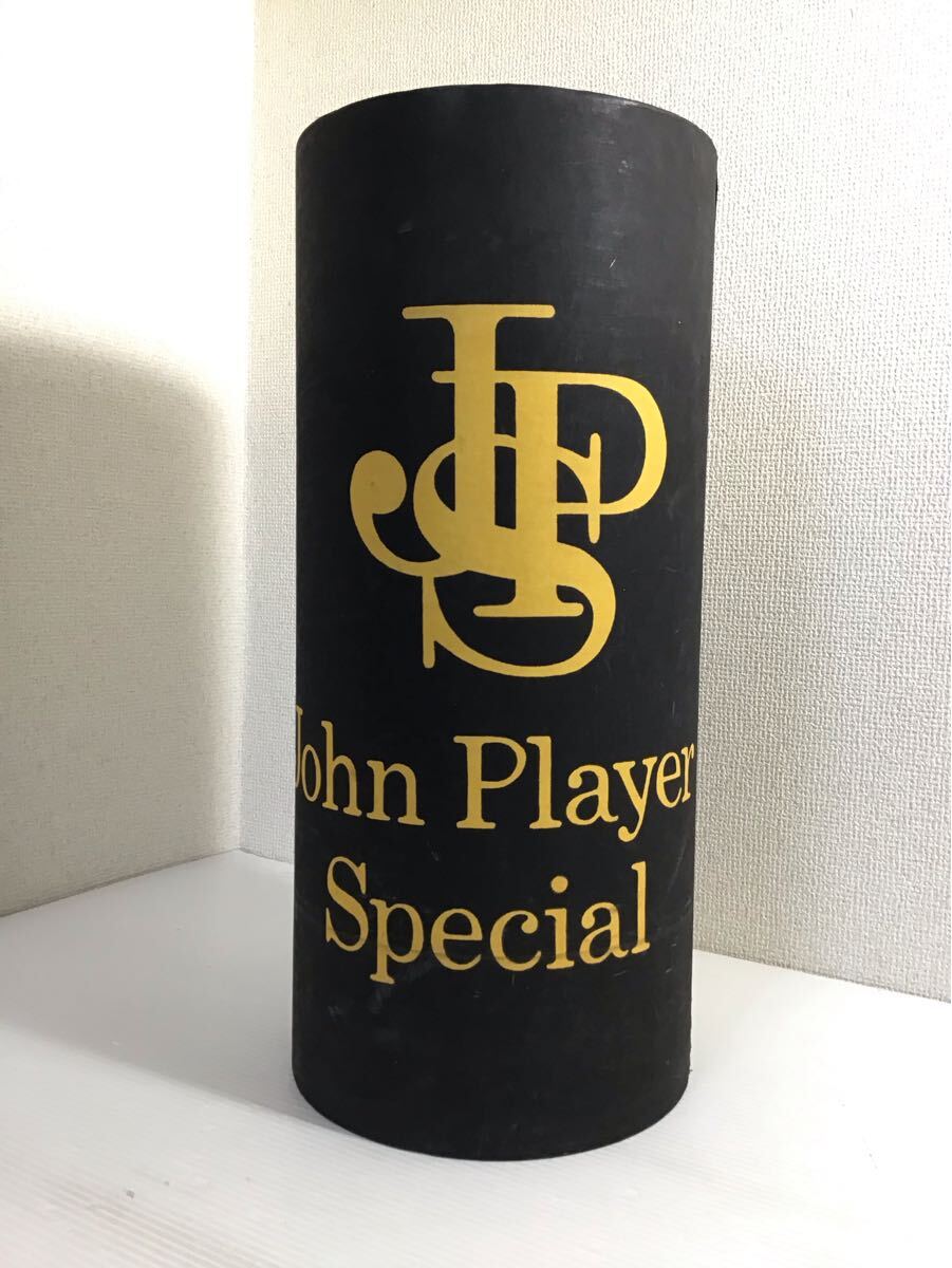 レトロ? John Player Special ジョンプレイヤースペシャル 紙筒 高50cm 直径22cm 空箱 ゴミ箱拍卖