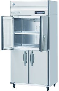 ★新品 冷凍庫 ホシザキ HF-90B3-ML 業務用冷凍庫 4ドア 自然冷媒冷蔵庫 店舗インバーター省エネ 中柱無 幅900●送料込拍卖