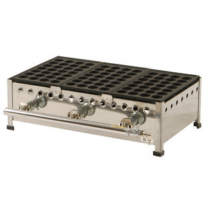 ★新品 たこ焼き 屋台 店舗 鉄板ガス 業務用たこ焼き器 38㎜ 28穴 5連 5口 5丁 285SH フチ高 イトキン拍卖