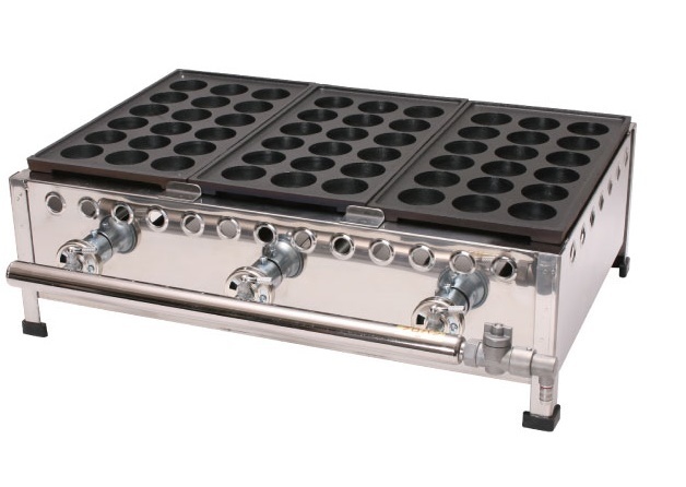 ★新品 eたこ焼き 店舗 たこ焼き器 ジャンボ 47㎜18穴 3連 3口 3丁 N183S 深型セラミックコート加工 イトキン拍卖