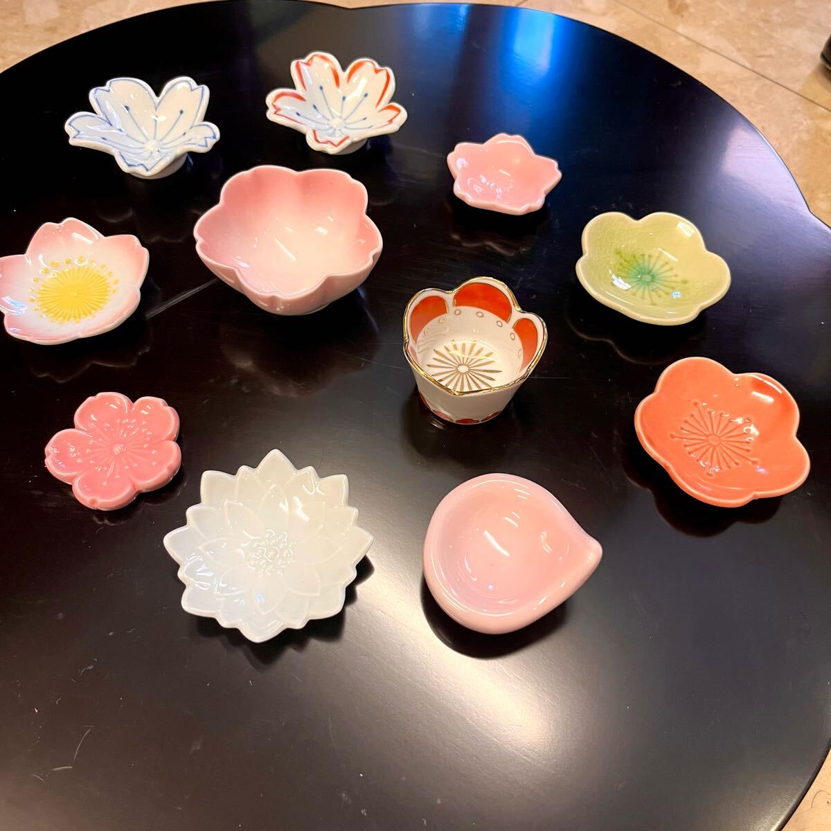 ☆ 春の彩り 桜の豆皿 小向付 (箱無し) 料理屋のうつわ拍卖