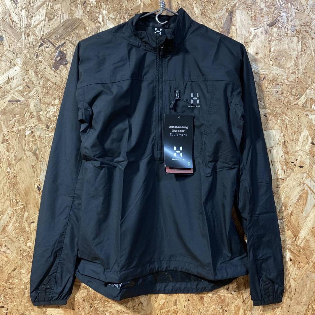HAGLOFS ナイロン ジャケット XXS BLACK ホグロフス レディース SHIELD Q PULLOVER プルオーバー拍卖