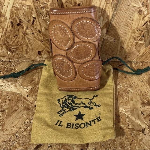 IL BISONTE 40周年 限定 レザー キーケース 巾着袋 40th拍卖