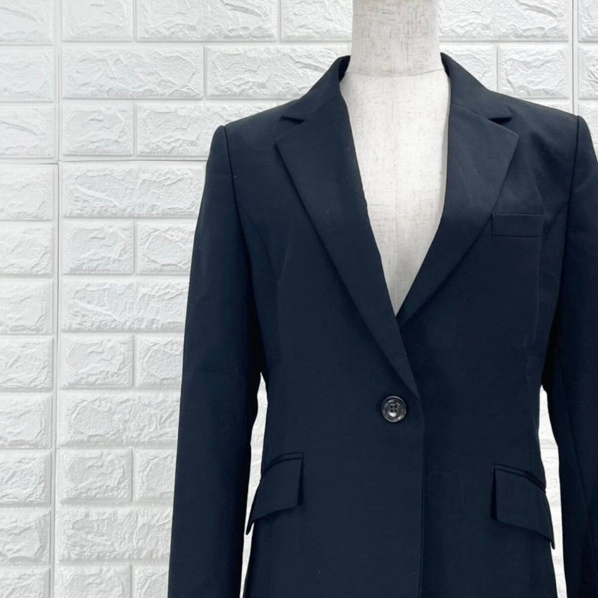 【A3538】green label relaxing グリーンレーベル リラクシング ジャケット レディース ブラック テーラード 通勤カジュアル 春秋 Mサイズ 拍卖