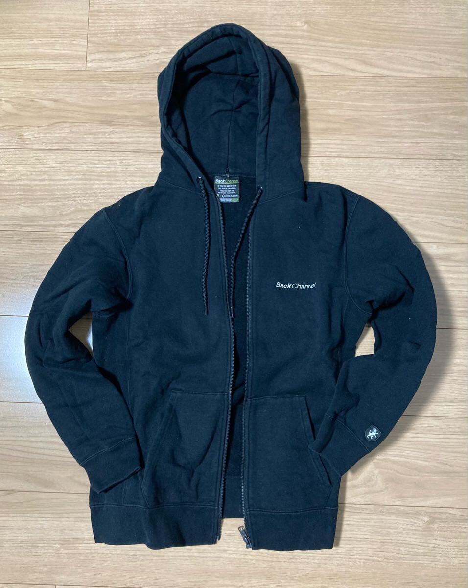 BackChannel ZIP パーカー 黒 S バックチャンネル拍卖