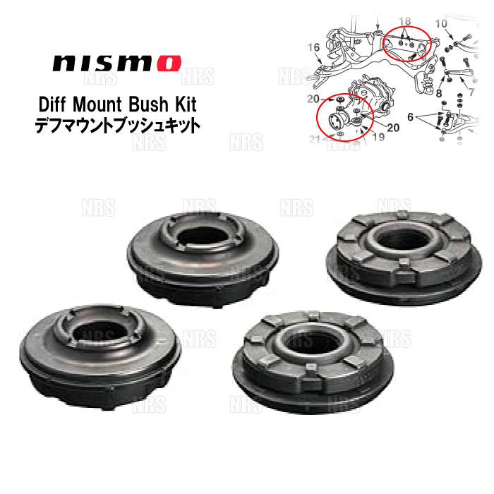 NISMO ニスモ デフマウントブッシュキット フェアレディZ Z32/CZ32/GZ32/GCZ32 VG30DE/VG30DETT (55401-RS590拍卖