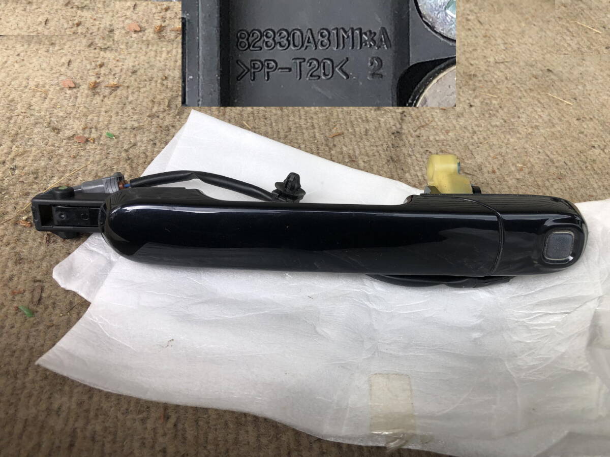 MA15S ソリオ 純正 左フロントドア アウターハンドル ブルーイッシュブラックパール3 ZJ3拍卖