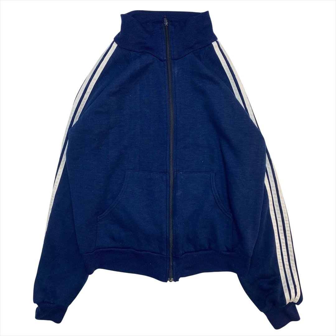 Vintage 裏起毛 無地 トラック ジャケット ネイビー 古着 メンズ M USA製 ジャージ ラグランスリーブ ヴィンテージ ビンテージ拍卖