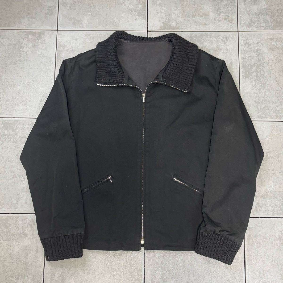 Rare 90s agnes b. homme france made wool rib cotton jacket アニエスベーオム フランス製 ウールリブ コットン ジャケット ブルゾン 拍卖