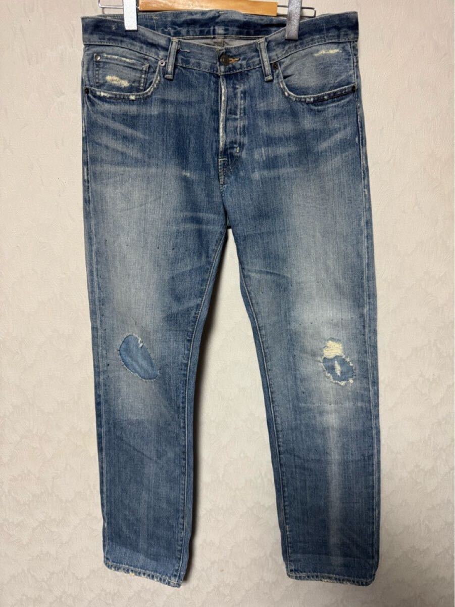 ラルフローレン デニムアンドサプライ ジーンズ W32L32 リペア加工拍卖