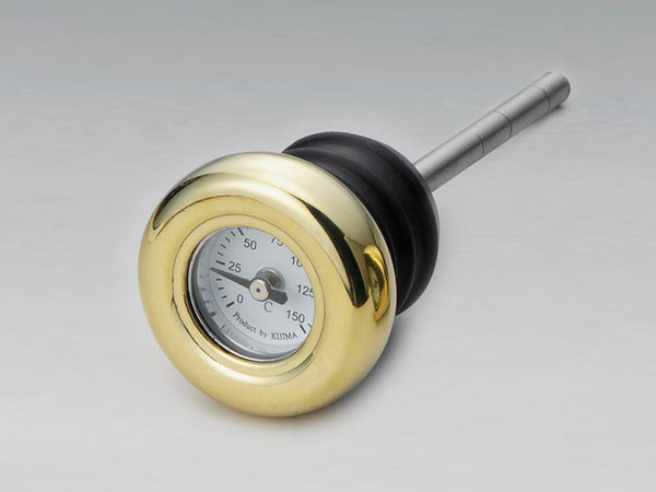 キジマ KIJIMA ソフテイル 84-99y / XL 93-03y用 ディップスティック油温計 ブラスベゼル HD-04121拍卖