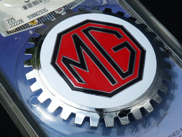 【当時物!新品!】MG グリルバッジ エンブレム TD MK2 MKⅡ TF MGA ミゼット MGB MK-1 カブリオレ 1500 1800 MK-3 MK-Ⅲ RV8 MGF拍卖