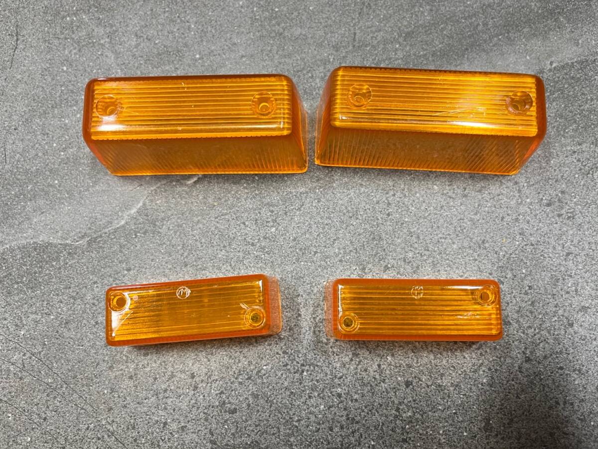 N 旧P HONDA ウインカーレンズ前後セット C72/C77/Benly プレスハンドル用 /拍卖
