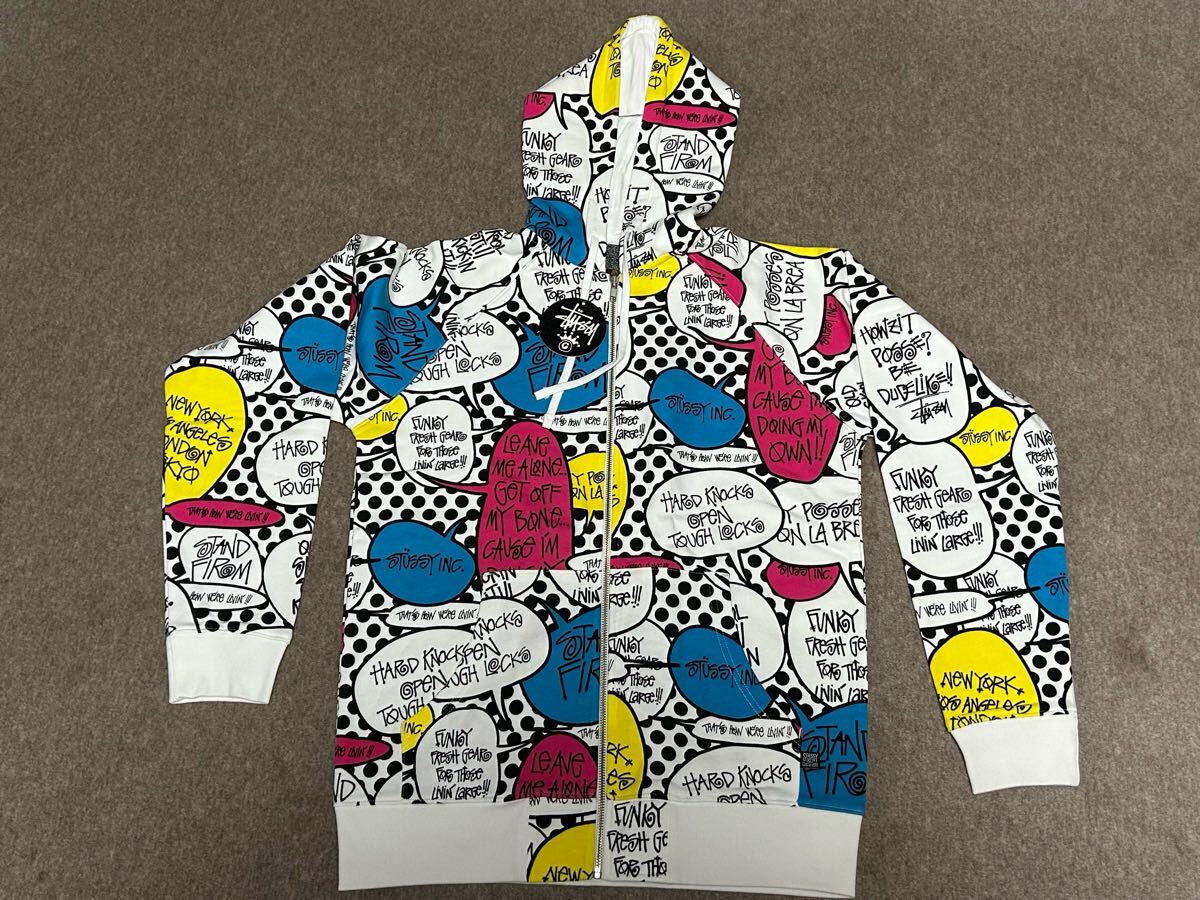 未使用未開封品 STUSSY ステューシー ポップ バブル POP BUBBLE パーカー フルジップパーカー Lサイズ  Hoodie拍卖