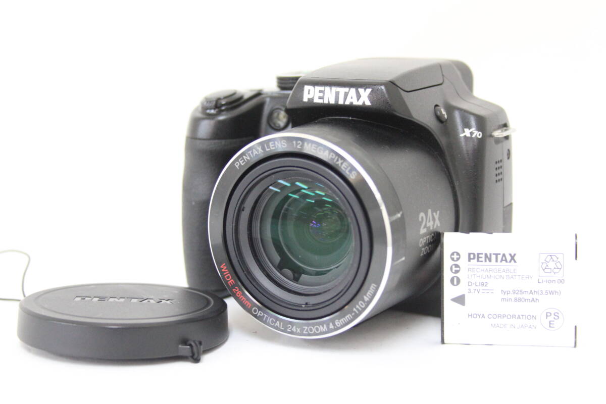【返品保証】 ペンタックス Pentax X70 SR 24x バッテリー付き コンパクトデジタルカメラ M4158拍卖