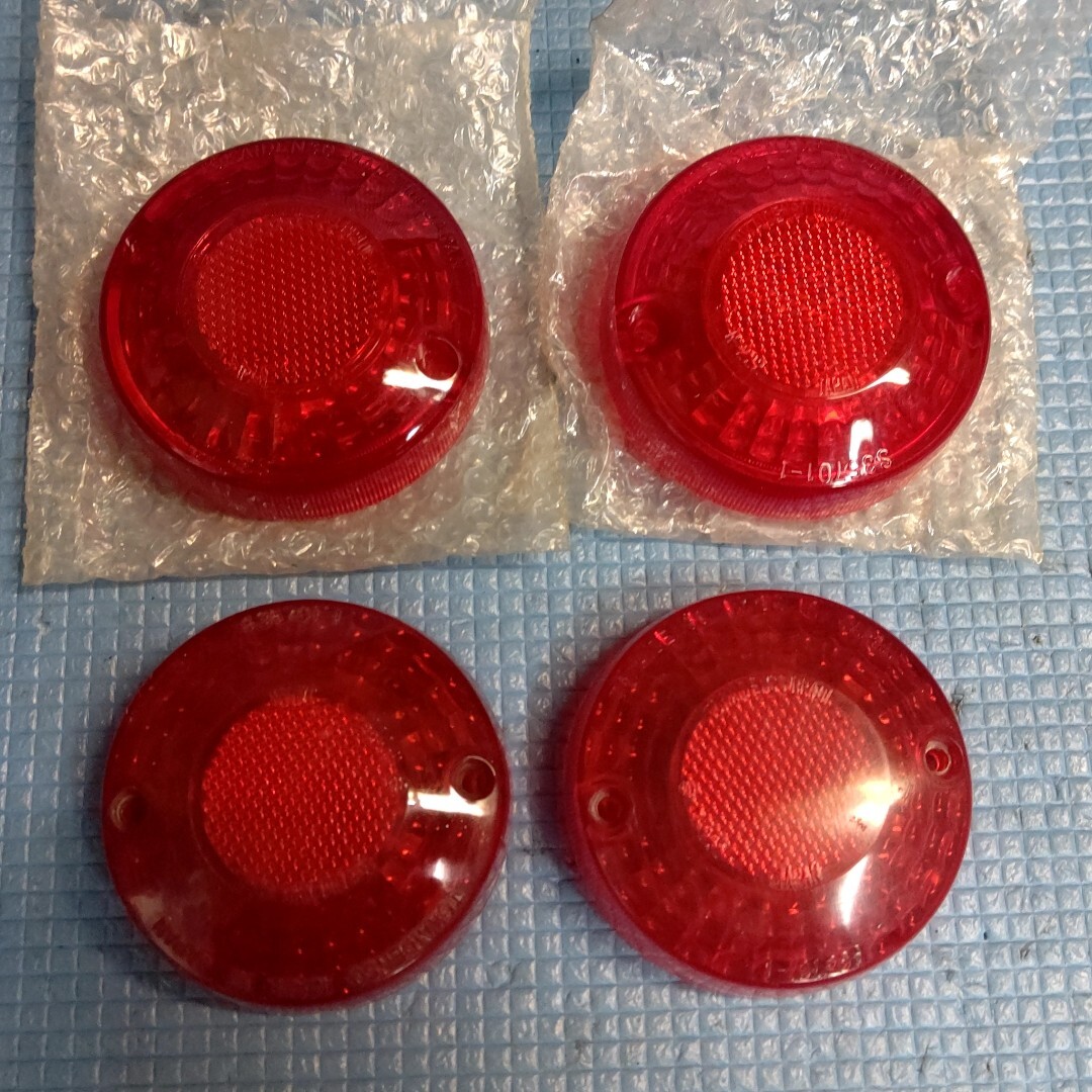 スズキ純正 ウインカーレンズ 赤 GS400 GS550 GS750 GT380B6 GT380B7 拍卖