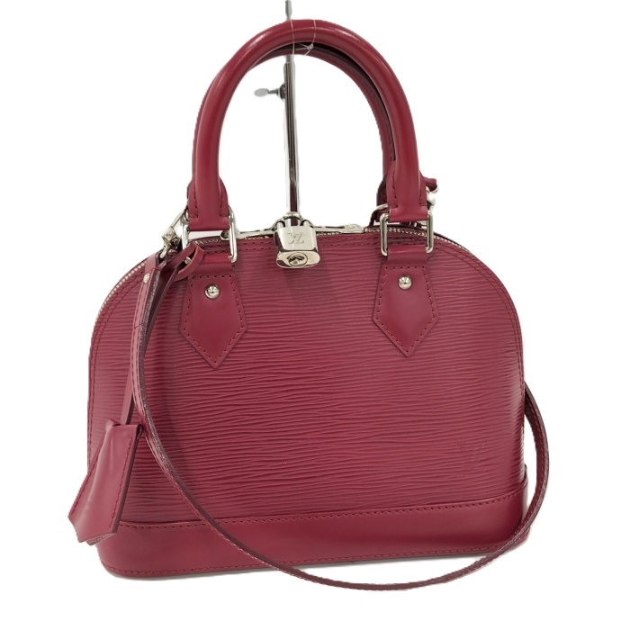 LOUIS VUITTON アルマBB 2WAYハンドバッグ エピ フューシャ M40851拍卖