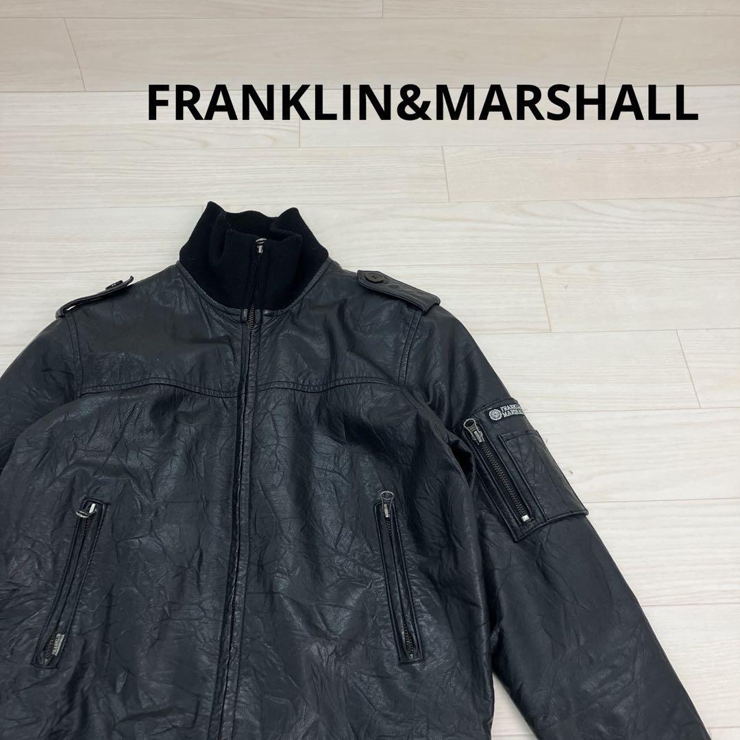 FRANKLIN&MARSHALL フランクリンマーシャル レザージャケット W25175拍卖