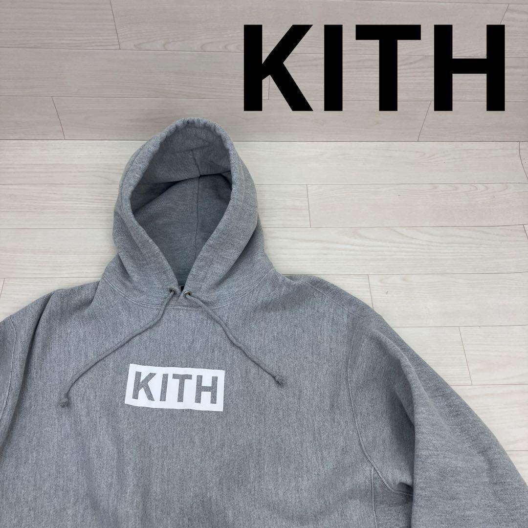 KITH キス Box Logo Hoodie パーカー Champion REVERSE WEAVE ボディ W24187拍卖