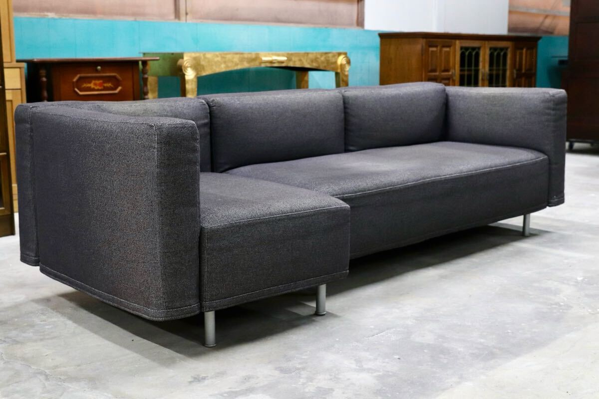 GMHK784○Cassina / カッシーナ GRANDANGOLO グランダンゴロ カウチソファ トリプルソファ イタリアモダン フランチェスコ・ビンファレ拍卖