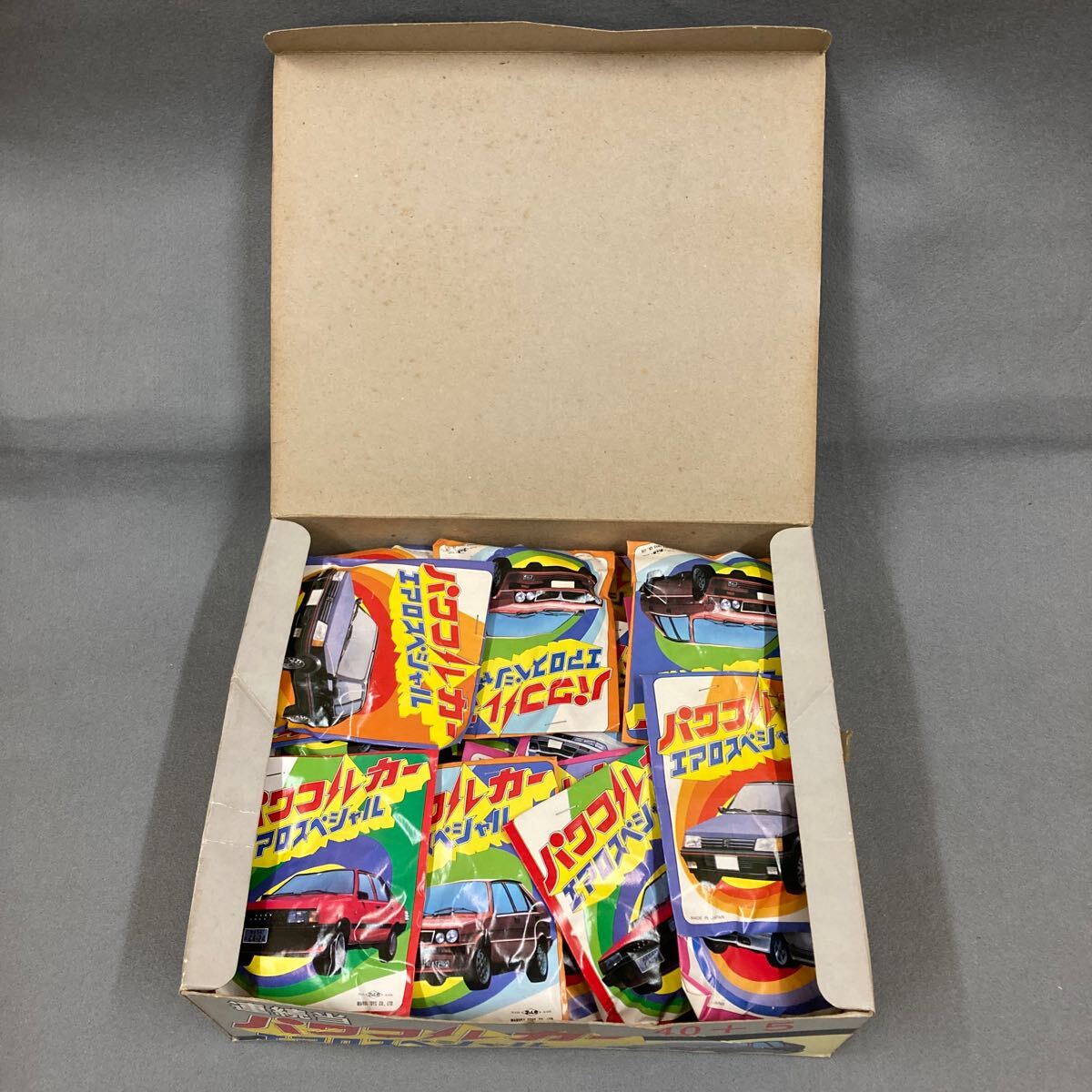 昭和レトロ パワフルカー エアロスペシャル 旧車 消しゴム 43入 当時物 消しゴム飛ばし スーパーカー 駄菓子屋拍卖