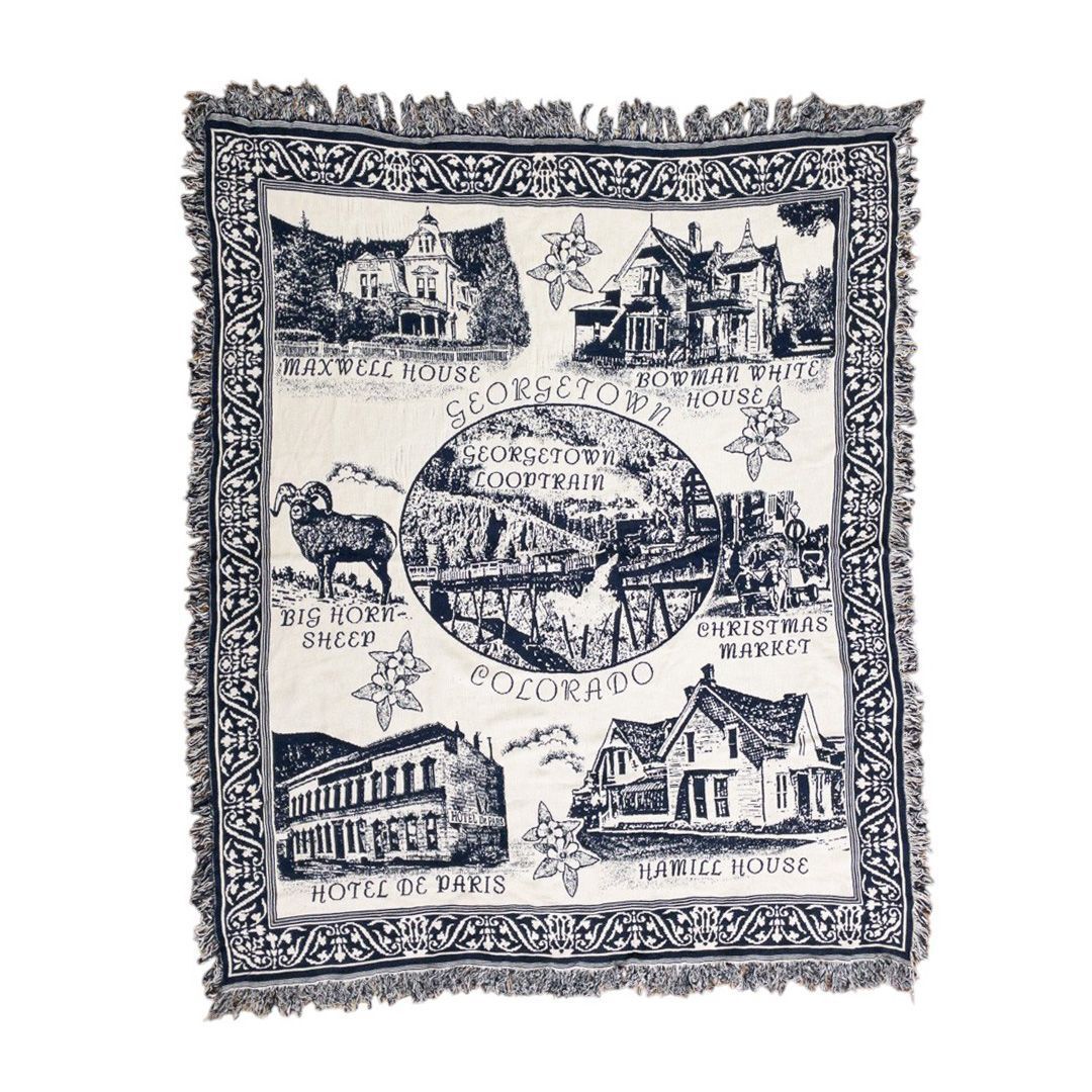 vintageラグ カーペット コロラド州 ジョージタウン 名所 1075拍卖