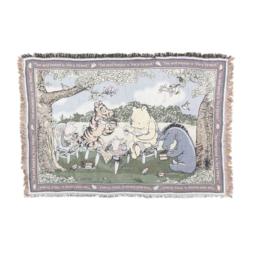 vintageラグ カーペット USA製 Disney くまのプーさん 1066拍卖