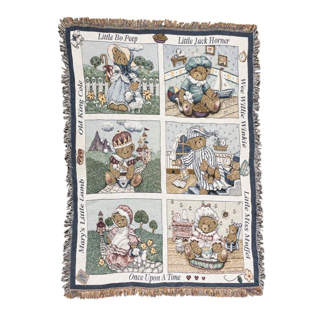 vintageラグ カーペット USA製 テディベア アニマル 1036拍卖