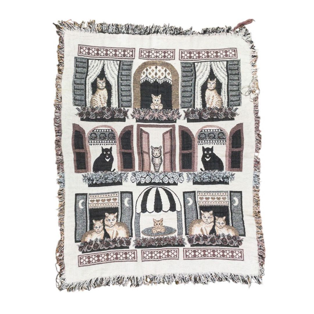 vintageラグ カーペット キャット ウィンドウ 1046拍卖