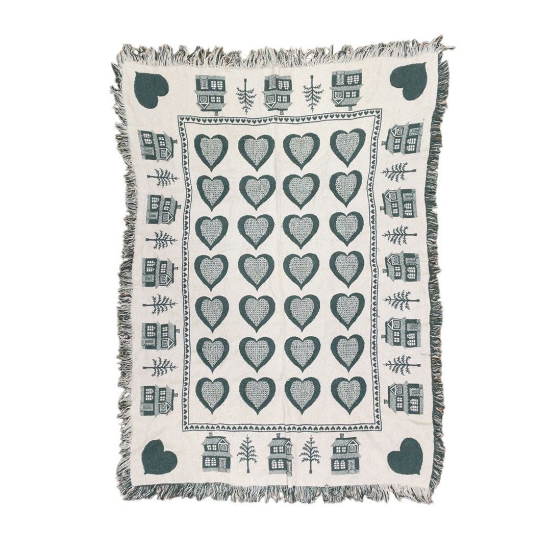 vintageラグ カーペット ハート ハウス 1117拍卖